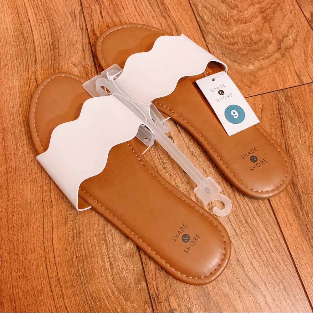 White NEW Target Sandals size 9 NWT